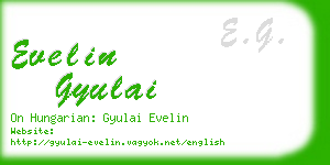 evelin gyulai business card